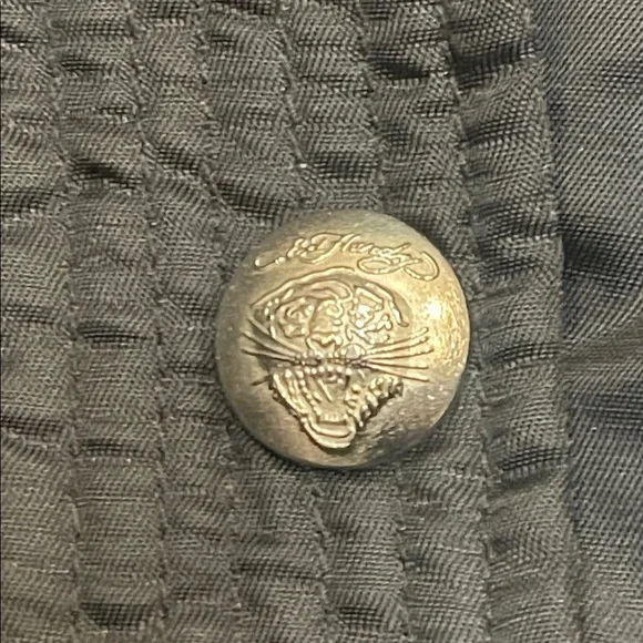 Limited edition Ed Hardy Christian Audigier puffer jacket with hood Adult Large - Picture 5 of 16